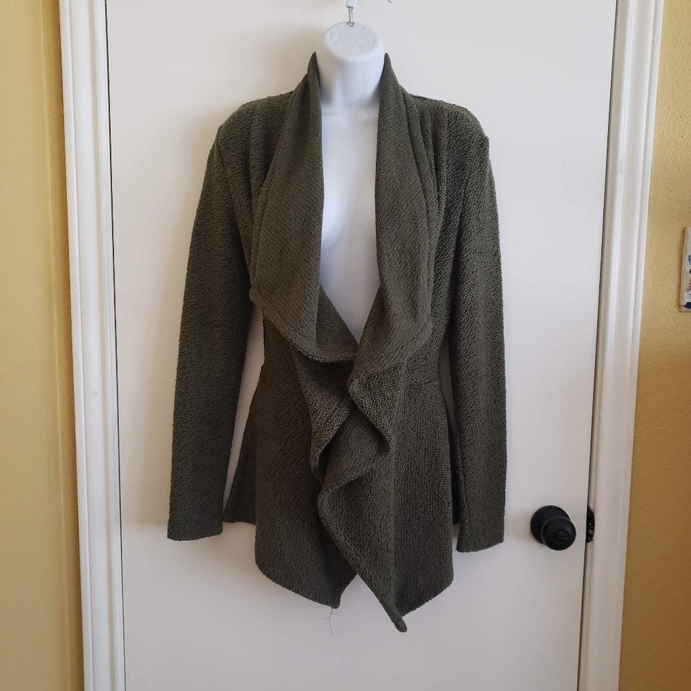 Green cardigan